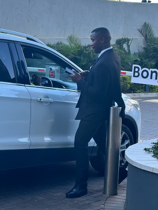 BISS officer on duty at a client site